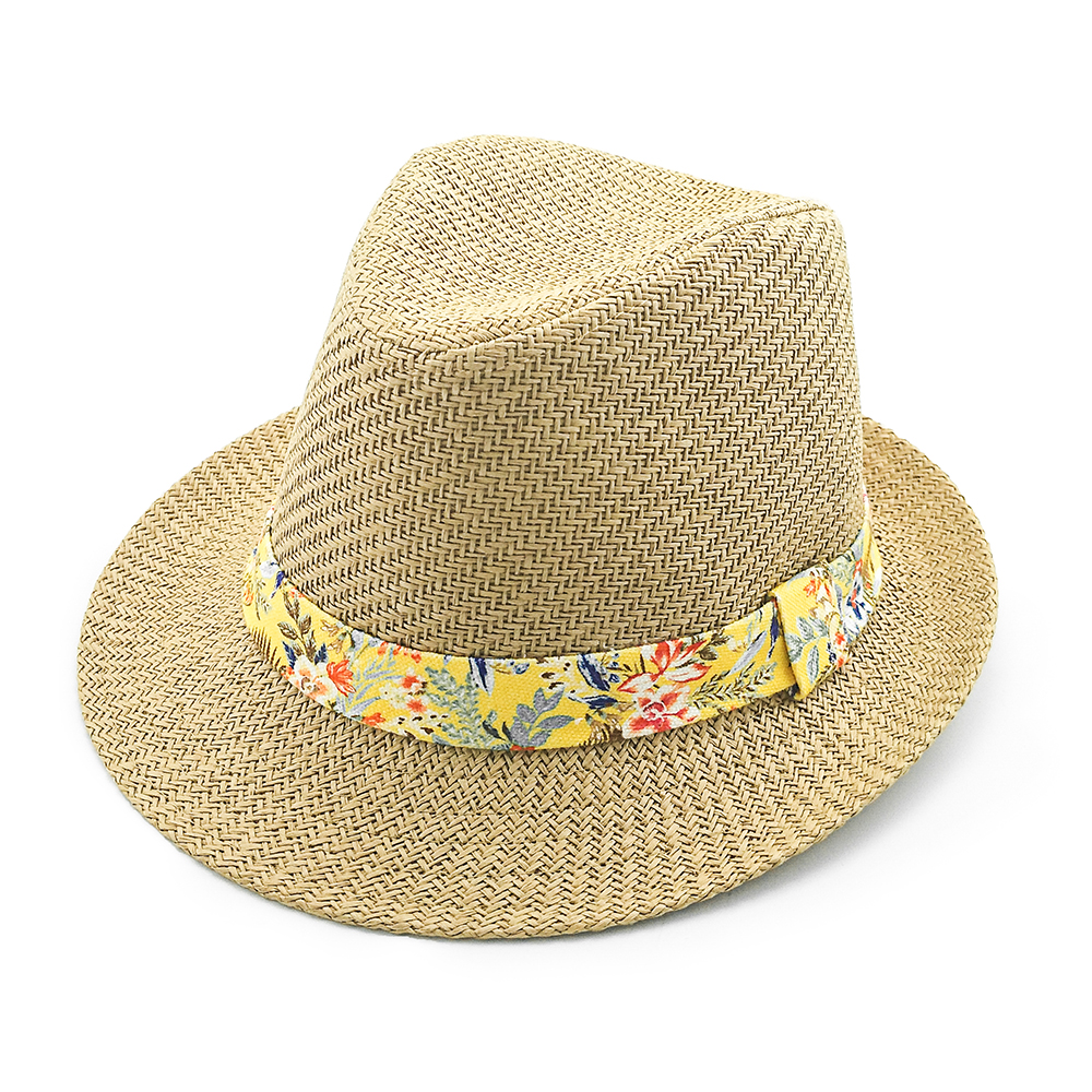 2020 new popular fashion high quality summer paper straw fedora hat