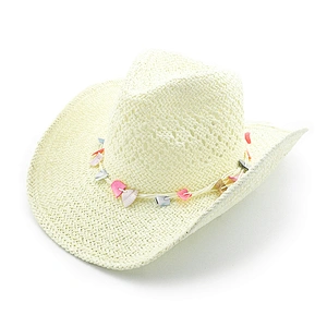 2020 New Toyo Paper Cowboy Hat With Shells Strap