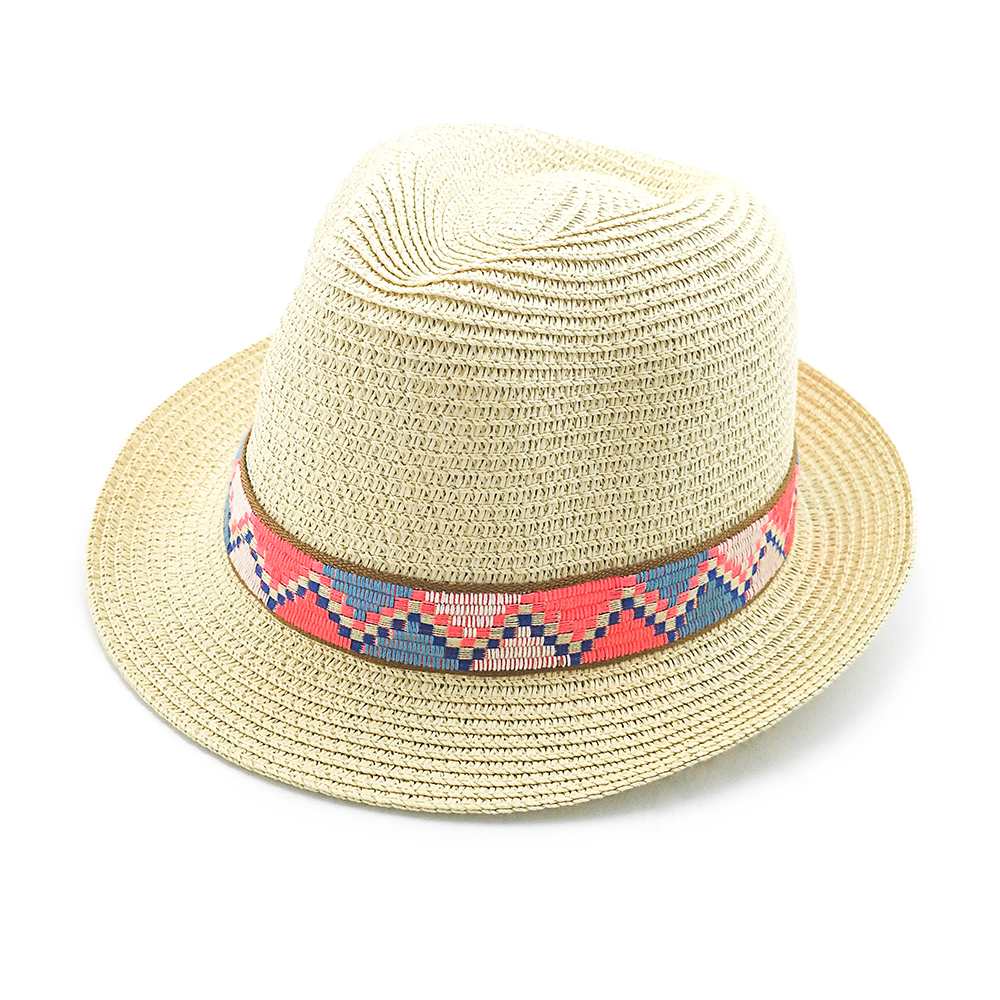 2020 new popular fashion high quality summer paper braid fedora hat