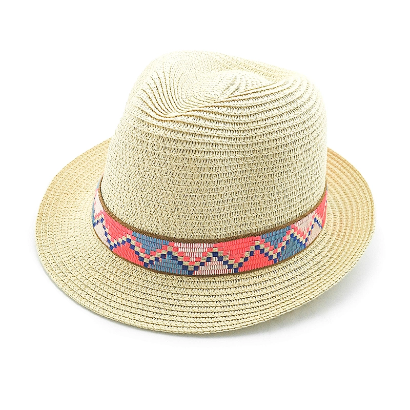 2020 new popular fashion high quality summer paper braid fedora hat
