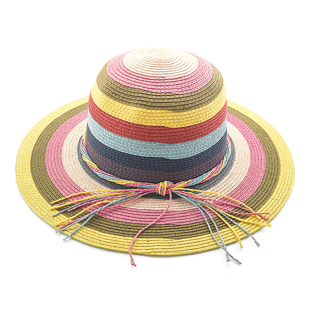 2020 High quality popular summer paper straw hat floppy women straw Hat
