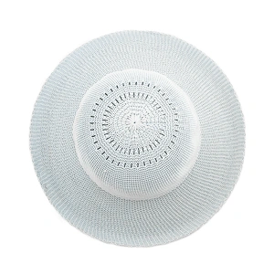 2020 High quality popular summer cotton paper straw hat floppy women straw Hat