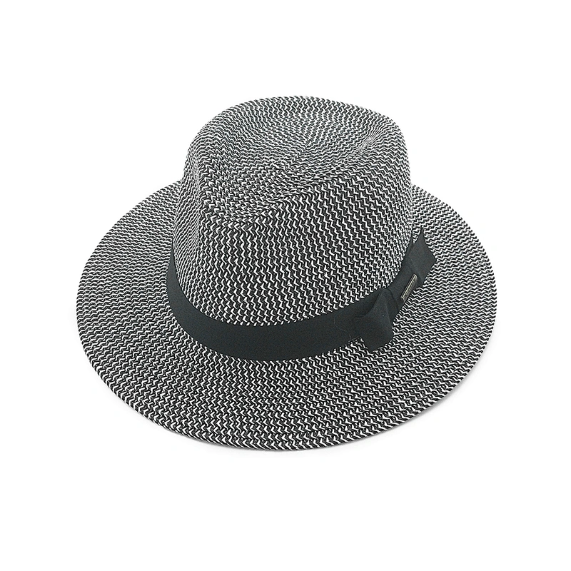 Wholesale high quality mix color fashion paper straw cheap panama hats for women and men