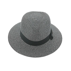 Wholesale high quality mix color fashion paper straw cheap panama hats for women and men