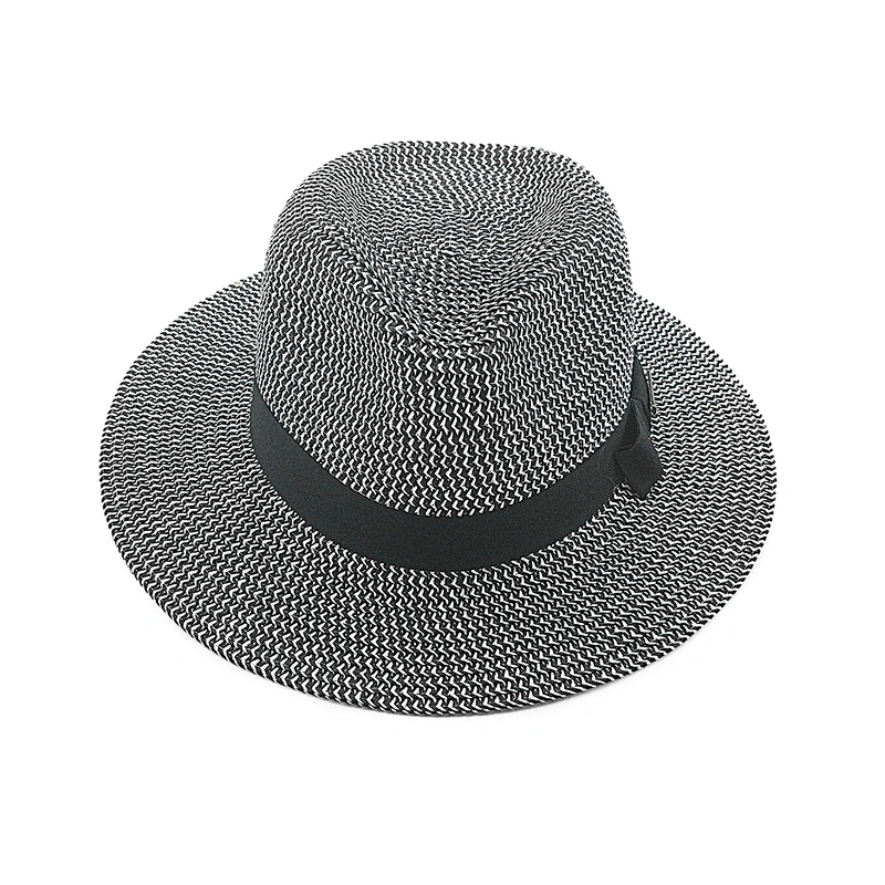Wholesale high quality mix color fashion paper straw cheap panama hats for women and men