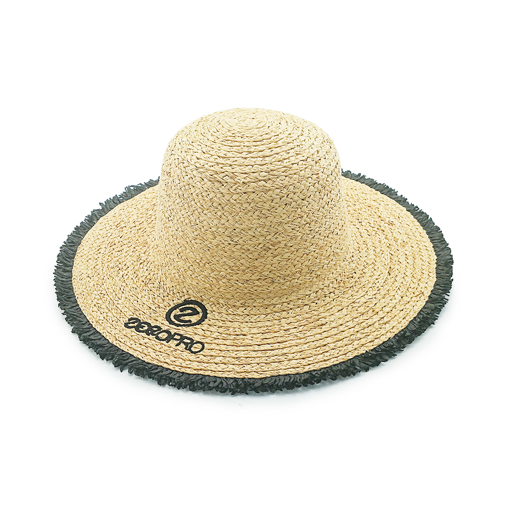 2020 Sombrero de paja de papel de verano popular de alta calidad disquete mujer Sombrero de paja