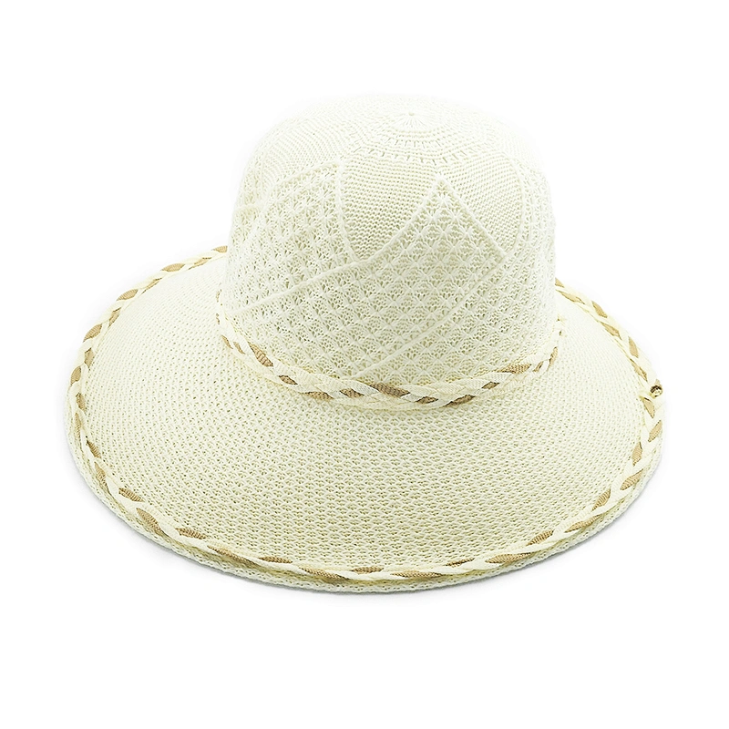2020 High quality popular summer paper straw hat bucket women straw Hat