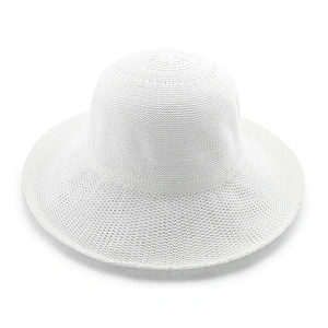 2020 High quality popular summer cotton paper straw hat floppy women straw Hat