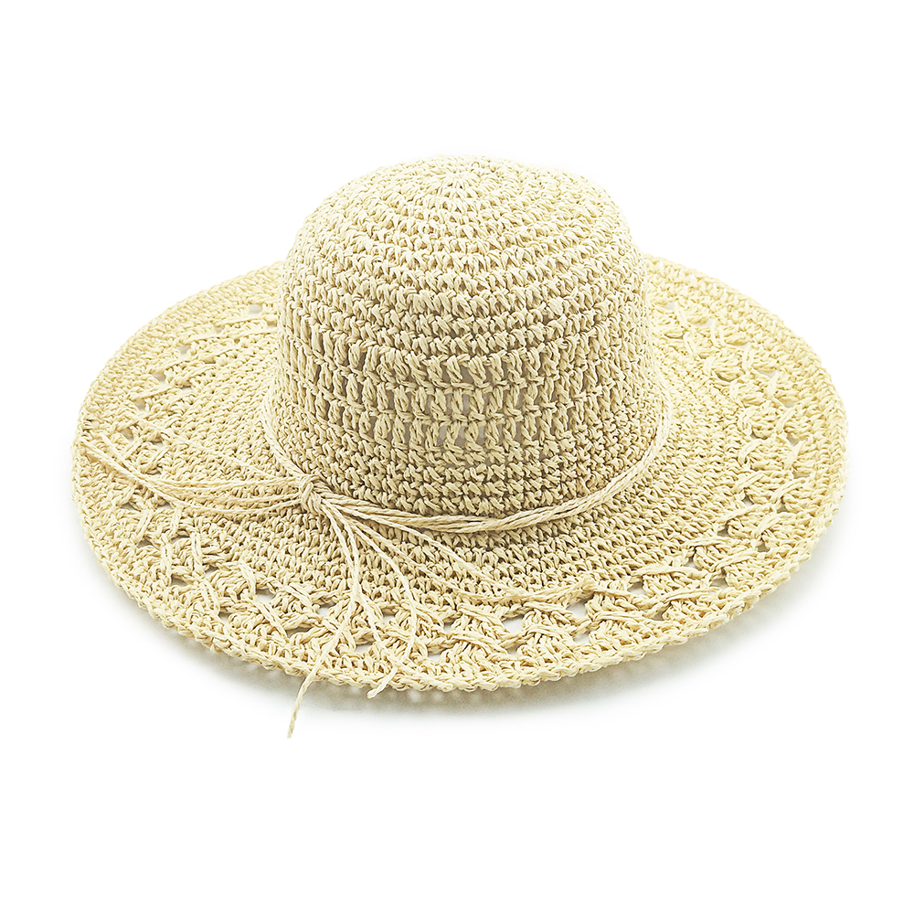 2020 High quality popular summer paper straw hat floppy women straw Hat
