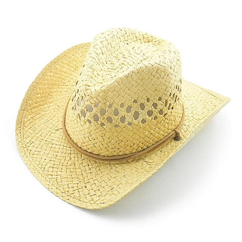 Hot Sale Mens And Ladies Toyo Paper Cowboy Hat With Chin Cord