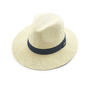 Factory Wholesale Fashion Summer Paper Straw Panama Hat With Stock