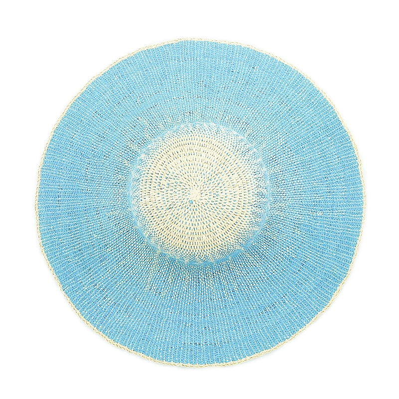2020 Sombrero de paja de papel de verano popular de alta calidad disquete mujer Sombrero de paja