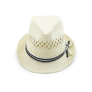2020 new popular fashion high quality summer rough paper fedora hat