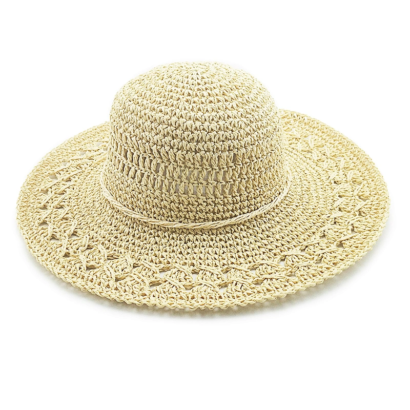 2020 High quality popular summer paper straw hat floppy women straw Hat