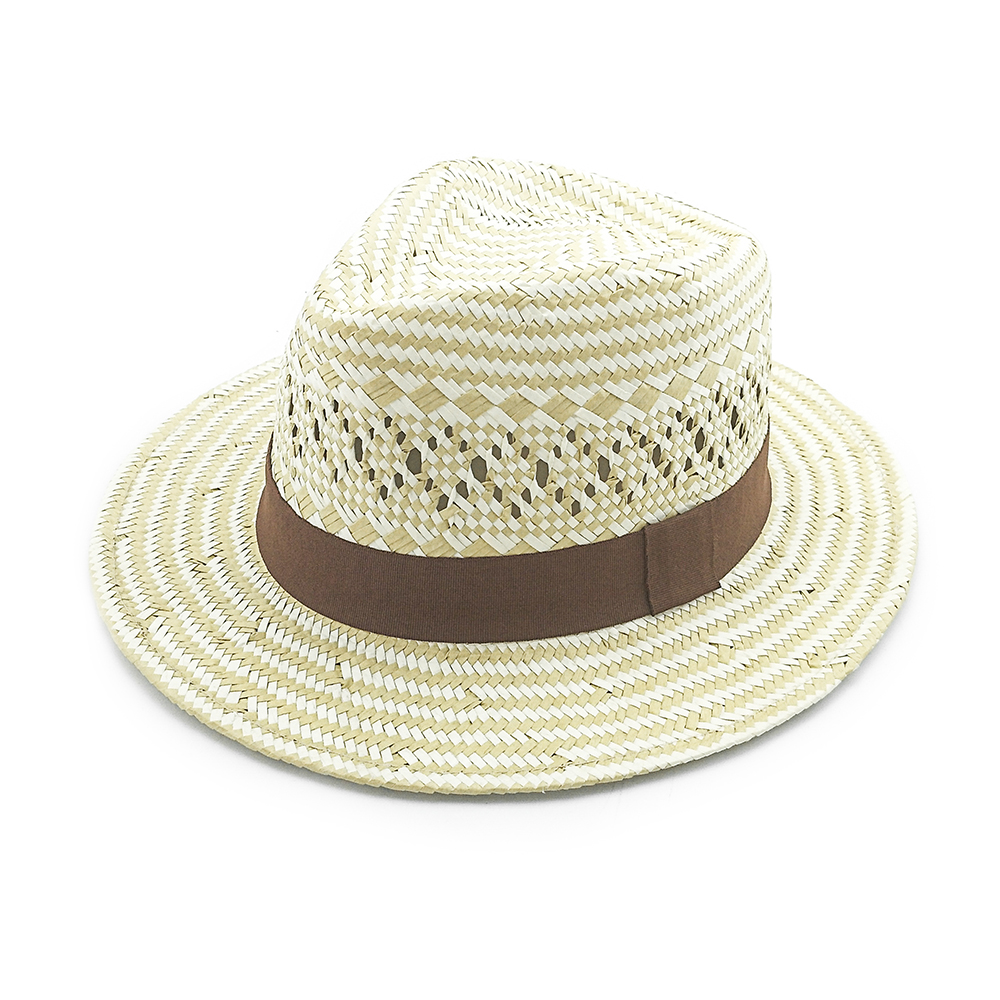 Personalización de sombreros de paja de Panamá de bajo costo para el verano de playa