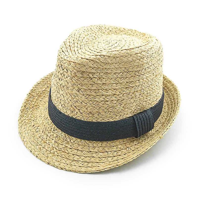 2020 new popular fashion high quality summer raffia straw braid fedora hat