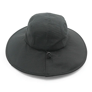 Deportes de moda Impresión de color plegable Logo en blanco Pesca en la selva de verano Sombrero de barril personalizado