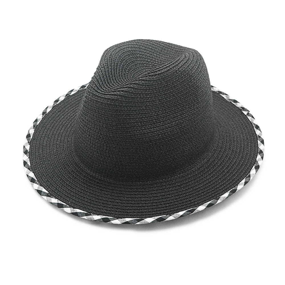 Sombrero de paja masculino y femenino de papel de Panamá de primavera y verano personalizado