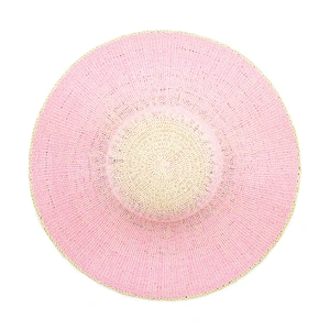 2020 Sombrero de paja de papel de verano popular de alta calidad disquete mujer Sombrero de paja