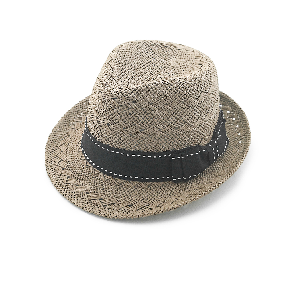 2020 new popular fashion high quality summer twisted paper fedora hat
