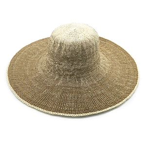 2020 Sombrero de paja de papel de verano popular de alta calidad disquete mujer Sombrero de paja