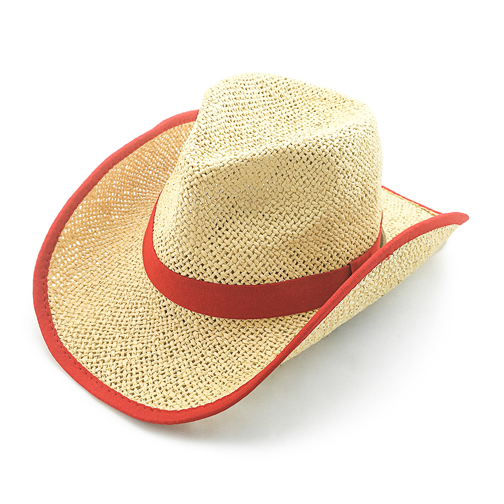 2020 New Kids Paper Cowboy Hat With Binding And Chin Cord