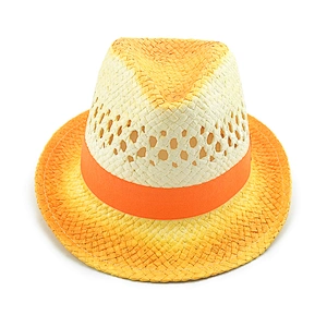 2020 new popular fashion high quality summer painted rough paper fedora hat