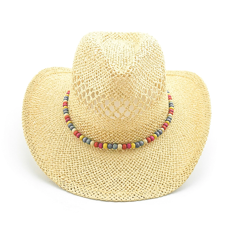 Nueva gorra de vaquero de papel transpirable de 2020 con correa de cuentas