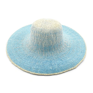 2020 Sombrero de paja de papel de verano popular de alta calidad disquete mujer Sombrero de paja