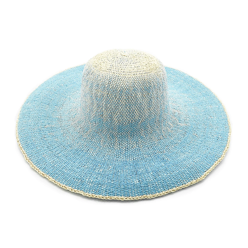 2020 Sombrero de paja de papel de verano popular de alta calidad disquete mujer Sombrero de paja
