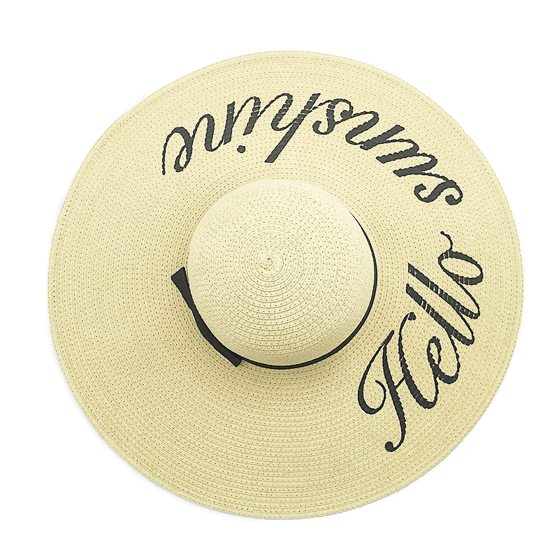 2020 High quality popular summer paper straw hat floppy women straw Hat