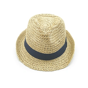 2020 new popular fashion high quality summer paper crochet fedora hat