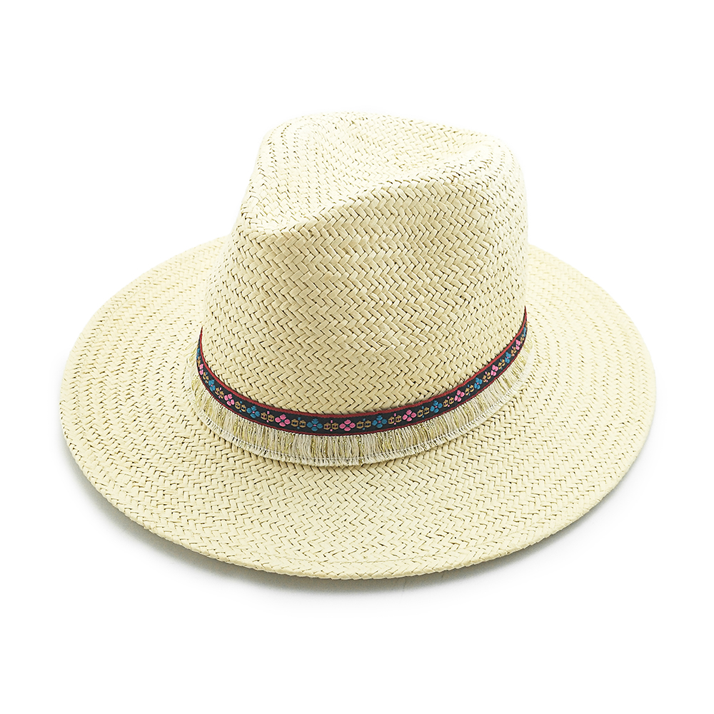 2020 Wholesale fashion men and women beach outdoor panama paper straw hat