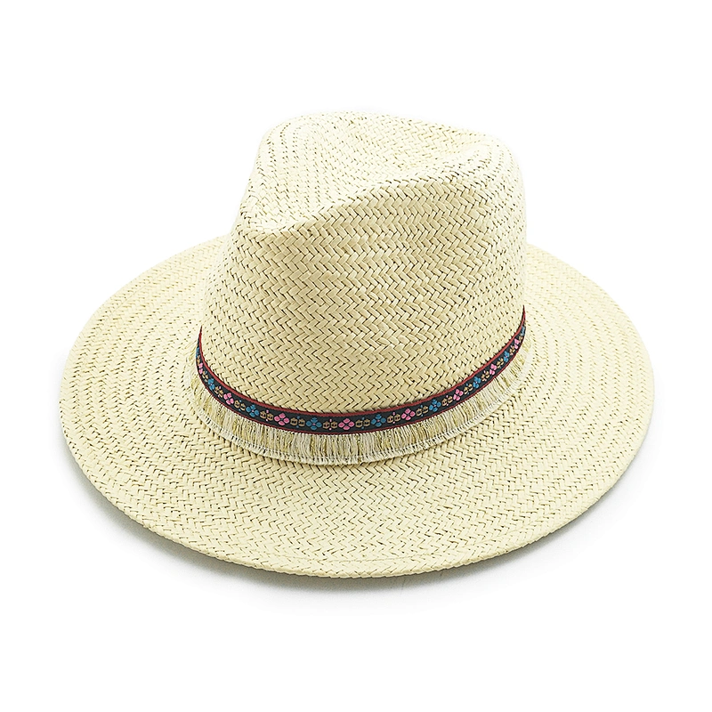 2020 Wholesale fashion men and women beach outdoor panama paper straw hat