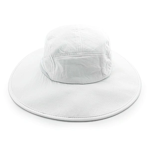 Deportes de moda Impresión de color plegable Logo en blanco Pesca en la selva de verano Sombrero de barril personalizado