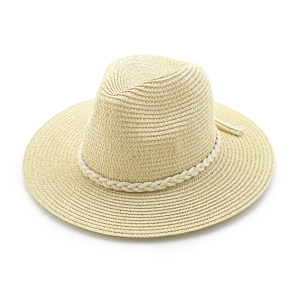 Promotional custom cheap summer beach stock panama straw hat