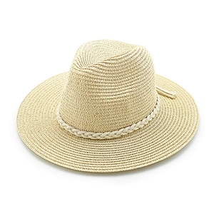 Promotional custom cheap summer beach stock panama straw hat