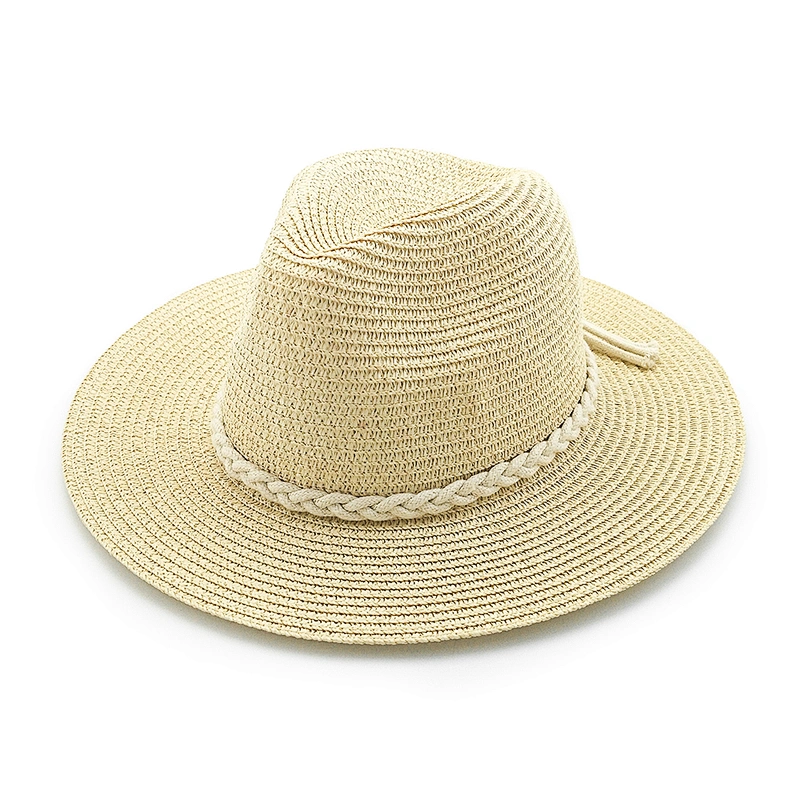 Promotional custom cheap summer beach stock panama straw hat