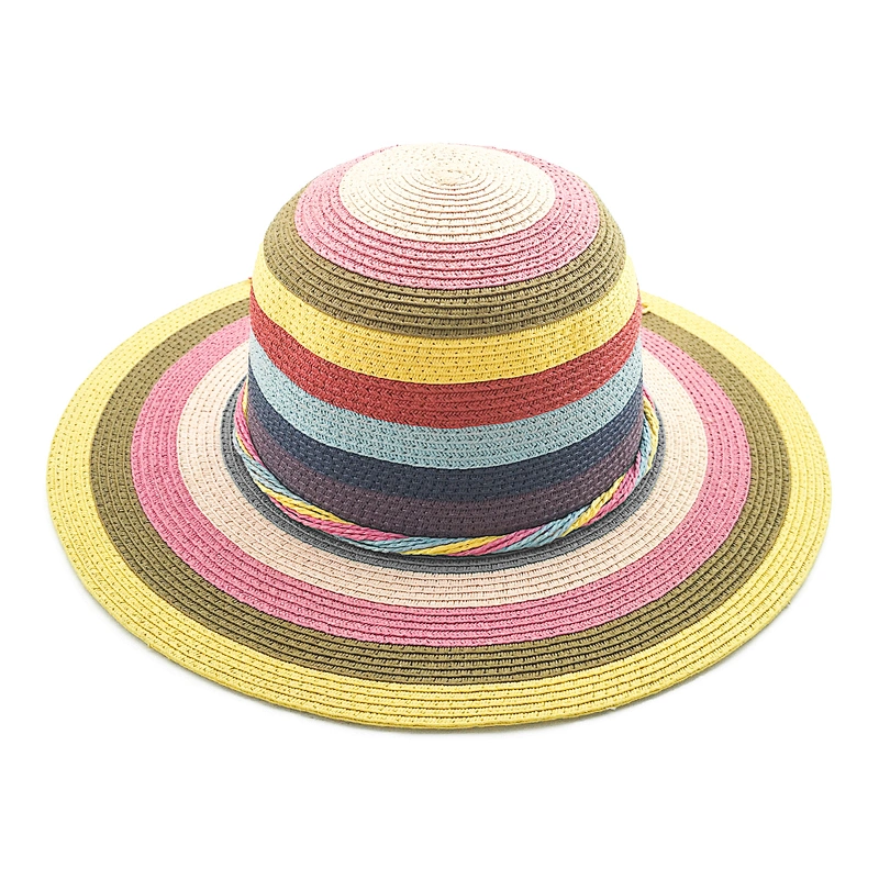 2020 High quality popular summer paper straw hat floppy women straw Hat