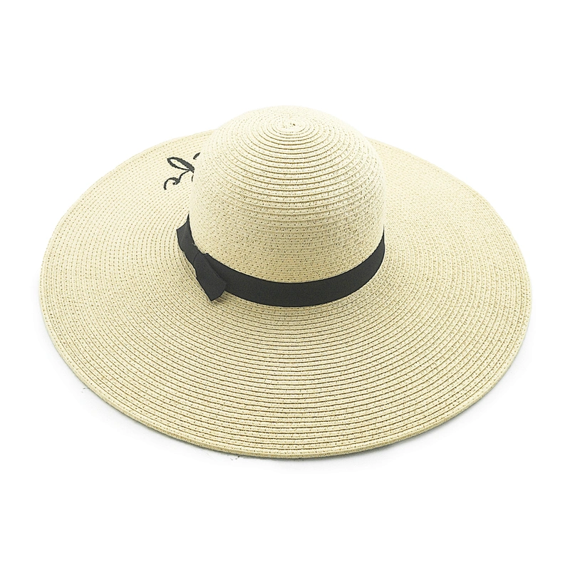 2020 High quality popular summer paper straw hat floppy women straw Hat