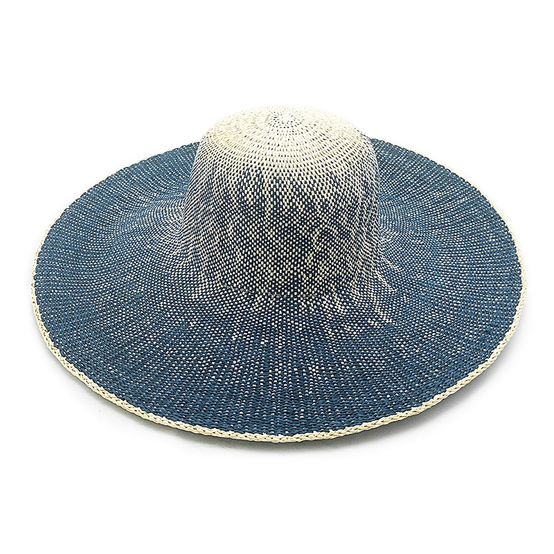 2020 Sombrero de paja de papel de verano popular de alta calidad disquete mujer Sombrero de paja