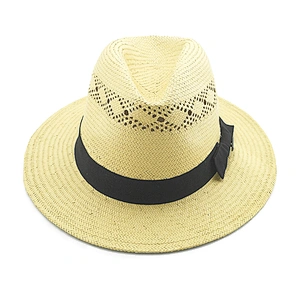 Sombrero de paja de alta calidad sombrero de paja sombrero de playa sombrero de vaquero