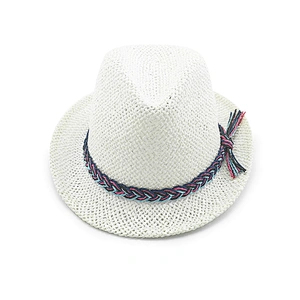 2020 new popular fashion high quality summer twisted paper fedora hat