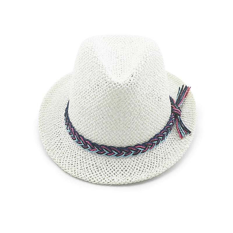 2020 new popular fashion high quality summer twisted paper fedora hat