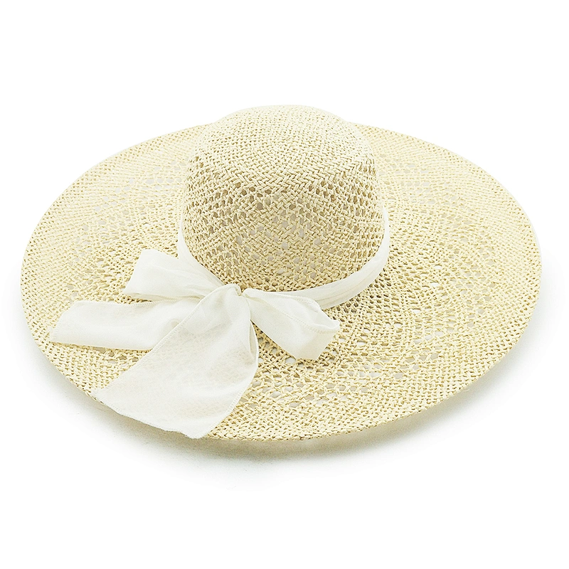 2020 High quality popular summer paper straw hat floppy women straw Hat