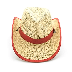 2020 New Kids Paper Cowboy Hat With Binding And Chin Cord