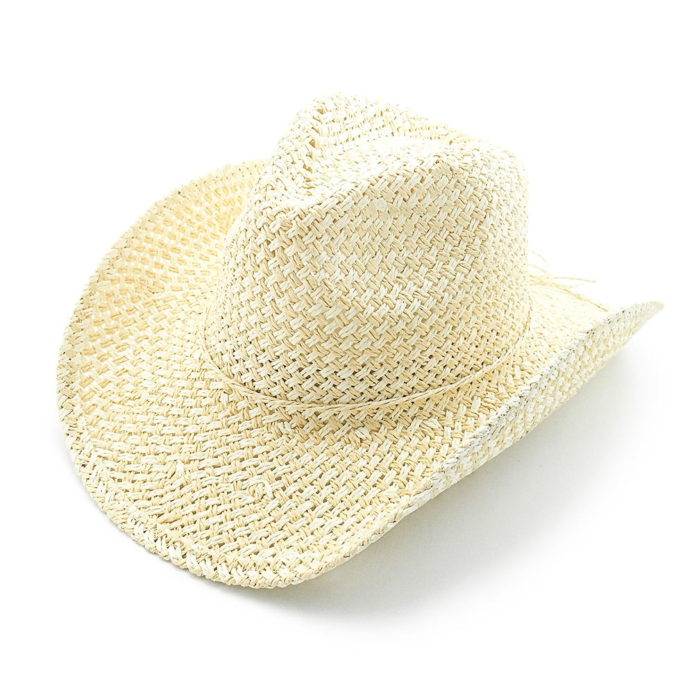 2020 Wholesale 2 Tones Twisted Paper Cowboy Hat