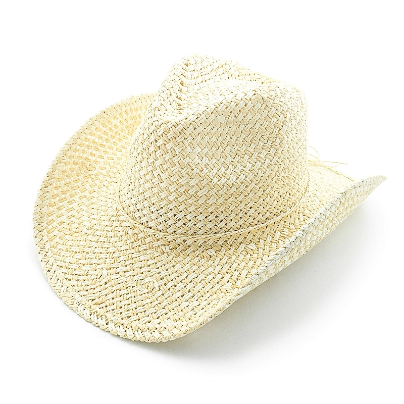 2020 Wholesale 2 Tones Twisted Paper Cowboy Hat