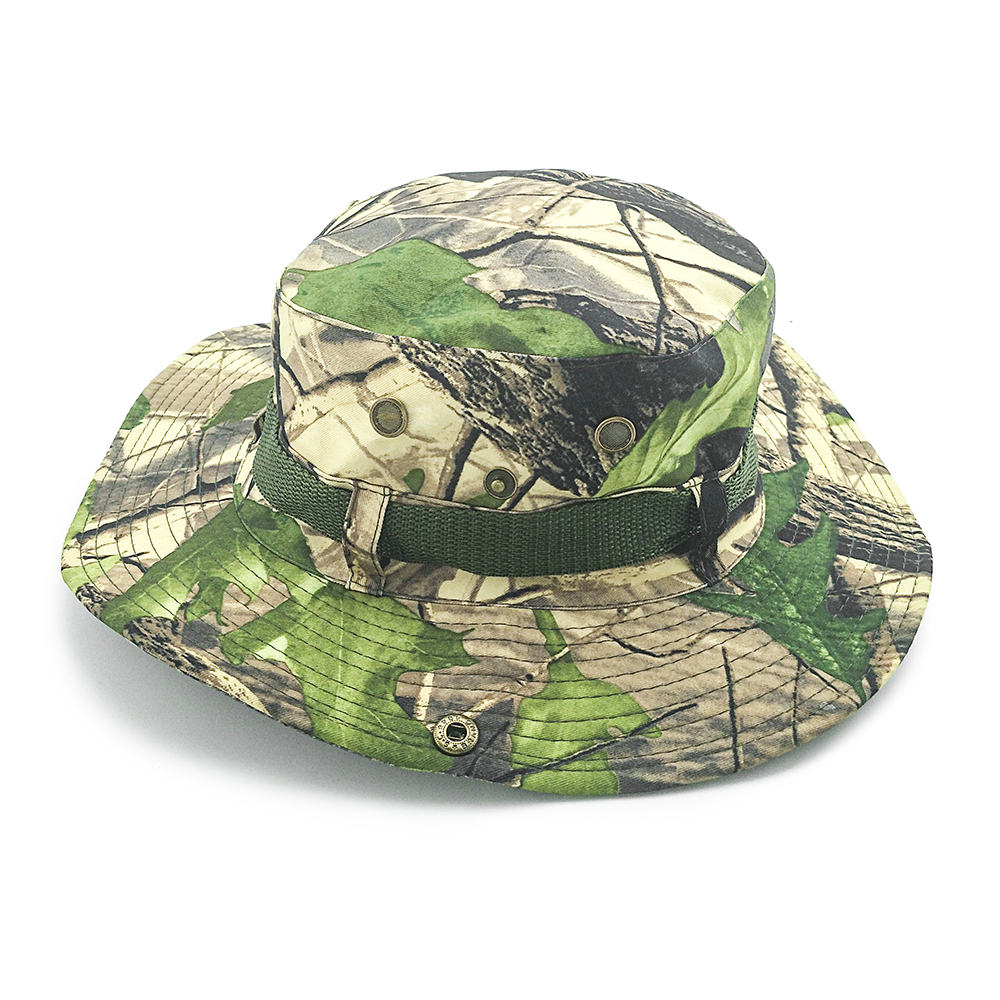 Plain cotton fisherman camo tactical hat popular brand man cotton customize bucket hat