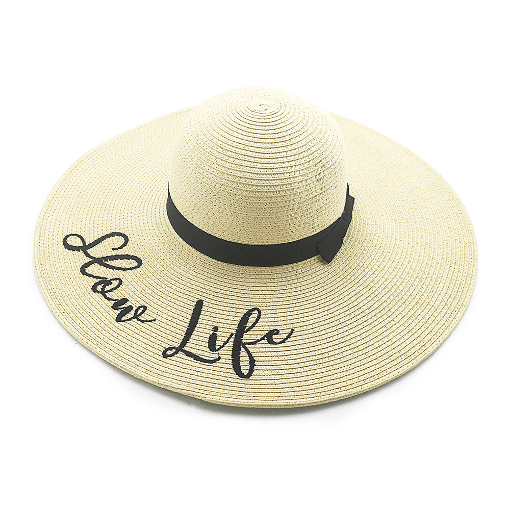 2020 High quality popular summer paper straw hat floppy women straw Hat
